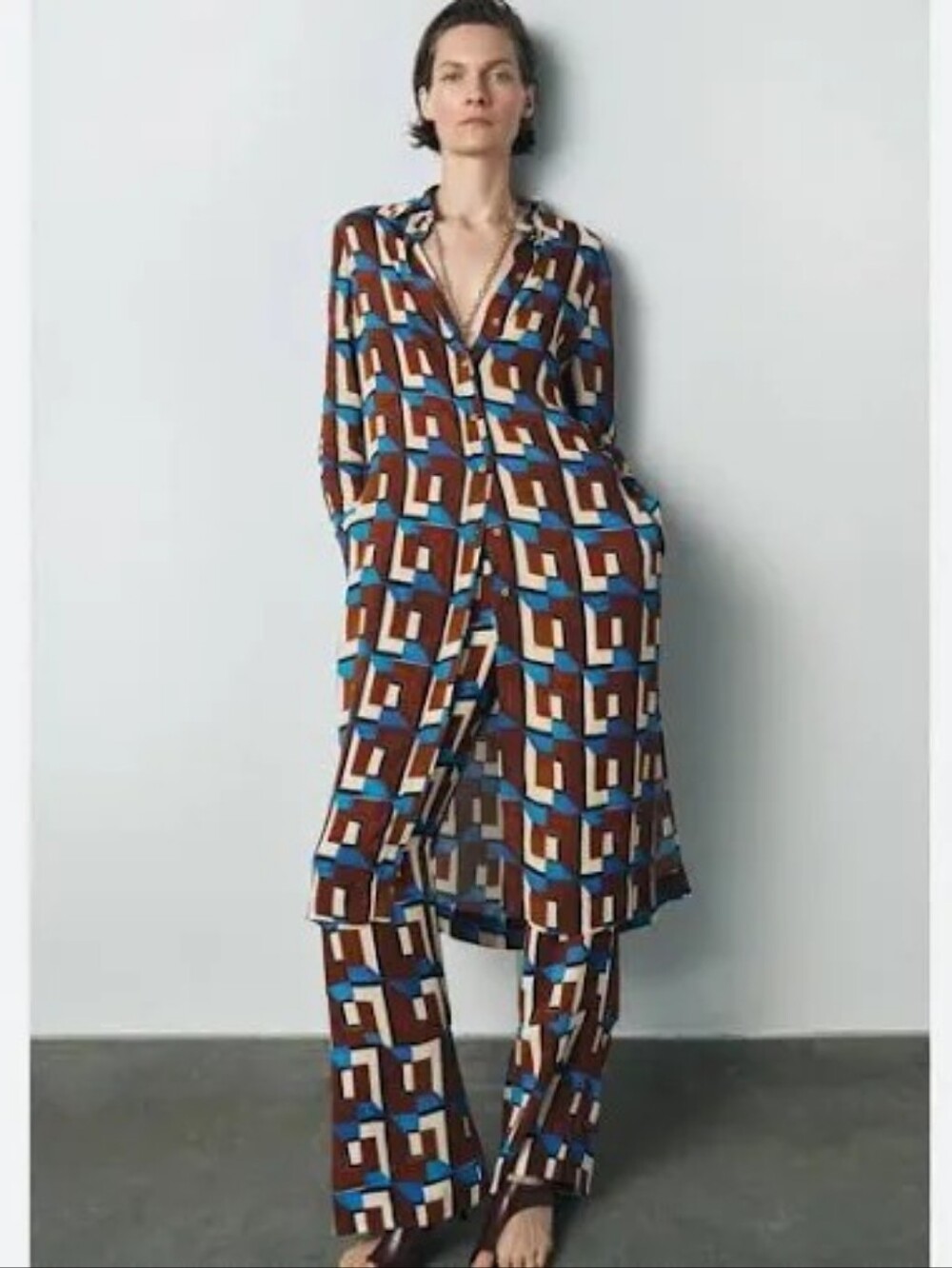 LIMITED EDITION Zara Geometric Print Matching Set